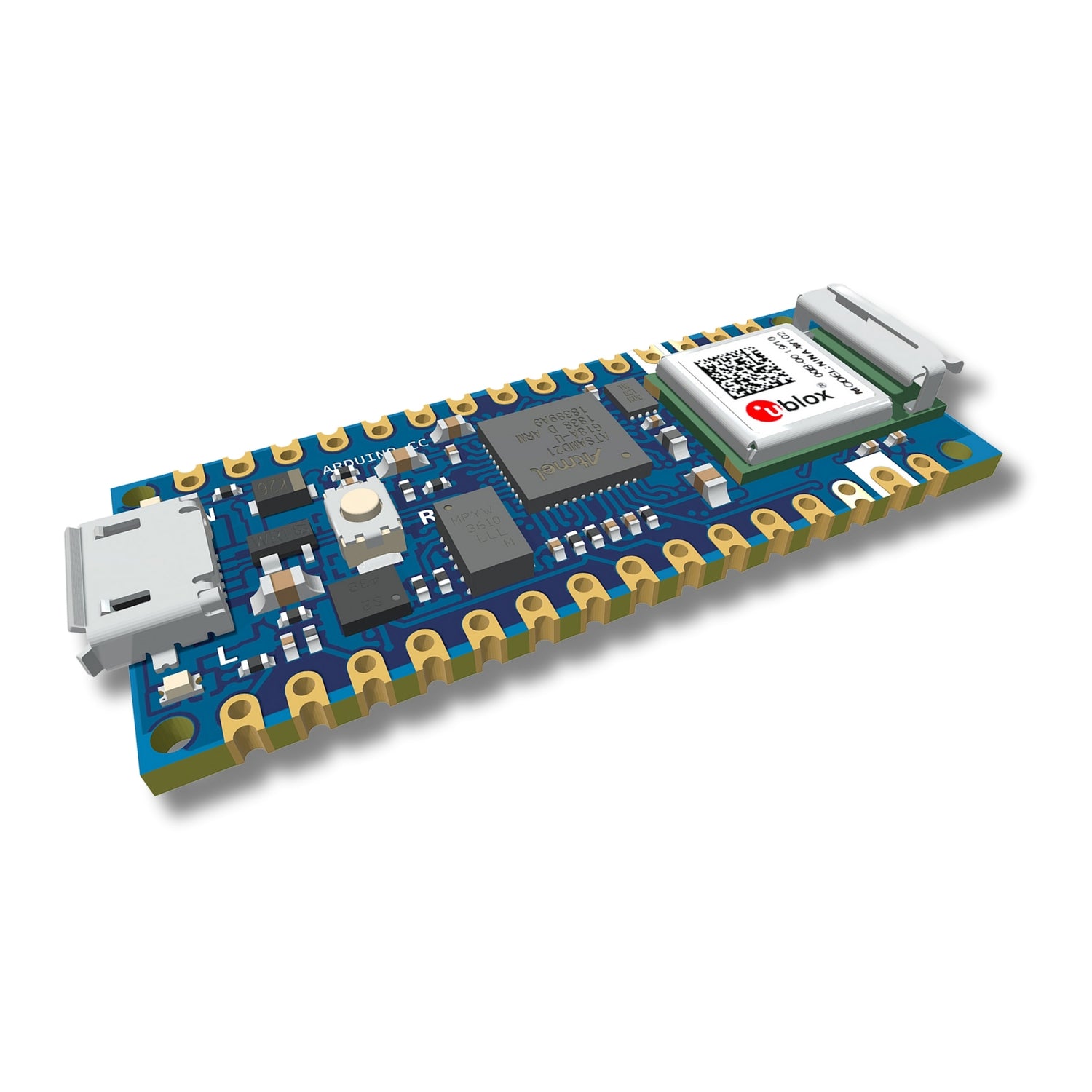 High-precision, BLE-enabled IMU system mounted on a microcontroller.